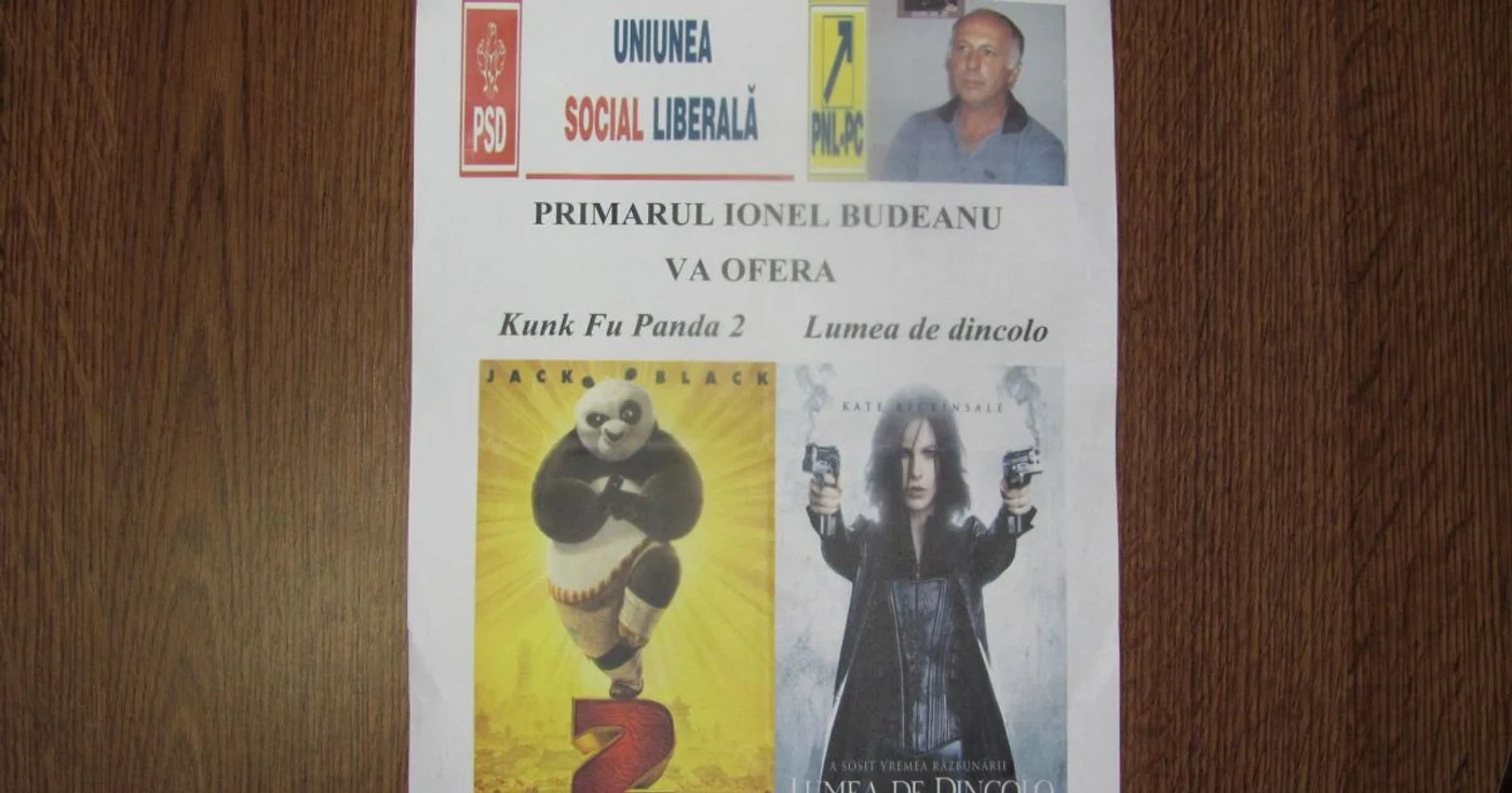 Afişul filmelor oferite de Ionel Budeanu