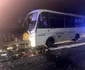 Accident pe DN 66 între un autocar și un autoturism. Foto: ISU Hunedoara