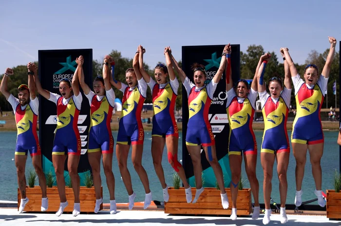 Echipajul de 8+1, din nou campion european (FOTO: EPA)