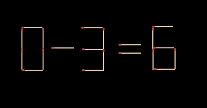 Trebuie să mutăm un singur băț de chibrit pentru a rezolva testul