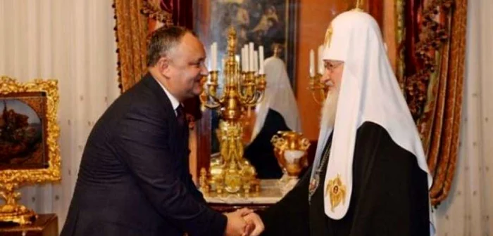 Preşedintele Igor Dodon şi Patriarhul Rusiei, Kirill