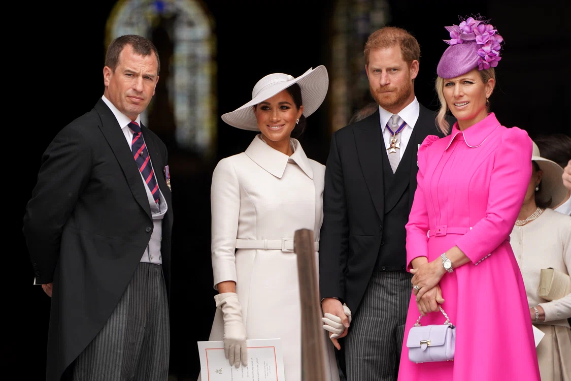 Peter Phillips, Meghan Markle, Prințul Harry și Zara Tindall, Getty jpg