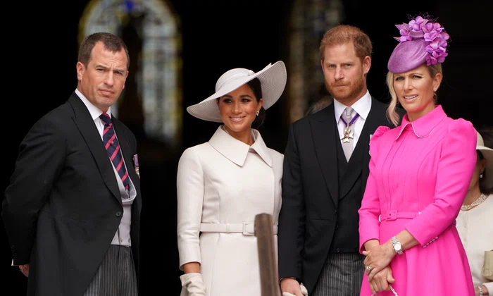 Peter Phillips, Meghan Markle, Prințul Harry și Zara Tindall, Getty jpg