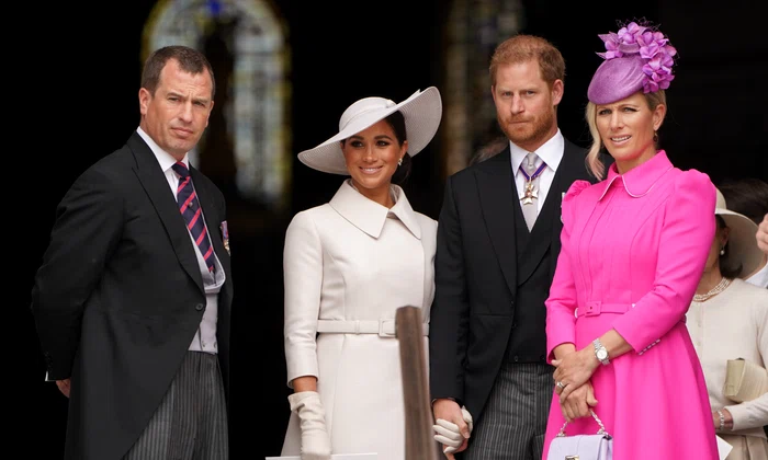 Peter Phillips, Meghan Markle, Prințul Harry și Zara Tindall, Getty jpg