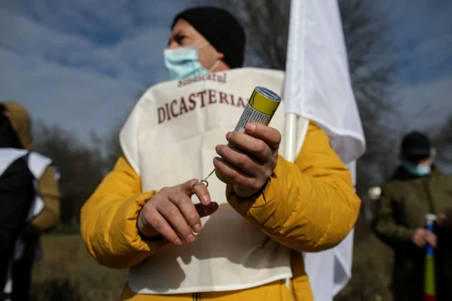 Protest Publisind / 17 feb 2021 / FOTO Inquam Photos / Octav Ganea