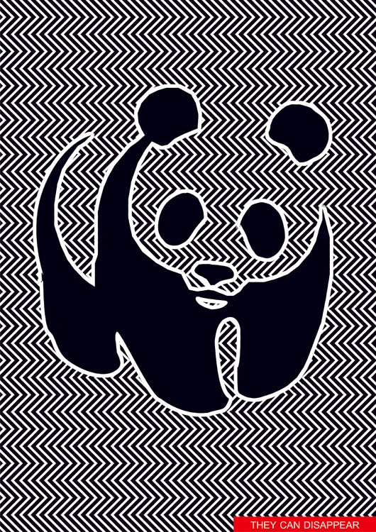 Liniile formează un panda