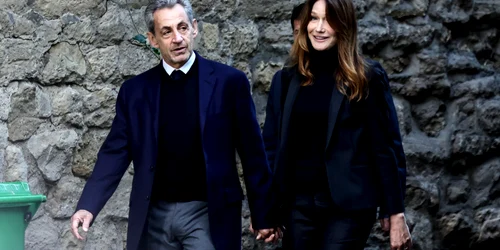 Nicolas Sarkozy și soția sa, Carla Bruni FOTO EPA EFE jpg