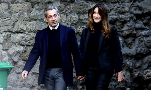 Nicolas Sarkozy și soția sa, Carla Bruni FOTO EPA EFE jpg