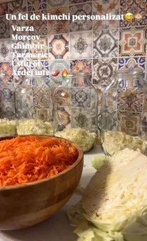 Rețeta Andreei Mantea de murături / Foto: Instagram