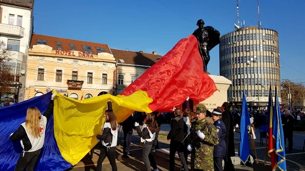 1 Decembrie 2018 Satu Mare   Dezvelirea Statuii Eroului Necunoscut jpeg