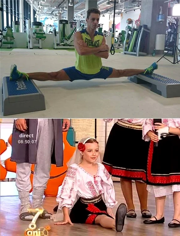 Mircea Badea a învăţat-o şpagatul şi sfoara pe Rontzi
