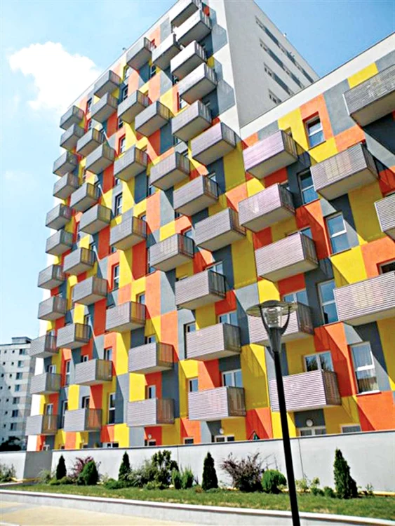 Complexul rezidențial unde afaceristul i-a luat apartament se află în zona bulevardului Basarabia din Capitală