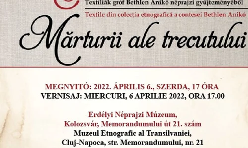 Textile din colecția etnografică a contesei Bethlen Anikó expuse la Muzeul Etnografic din Cluj jpeg