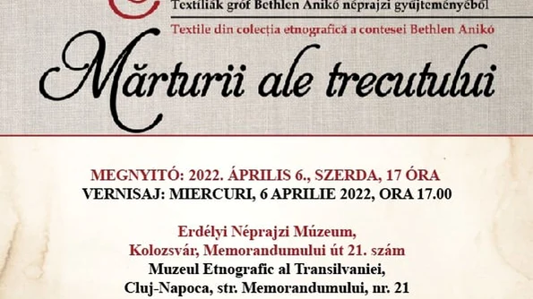 Textile din colecția etnografică a contesei Bethlen Anikó expuse la Muzeul Etnografic din Cluj jpeg