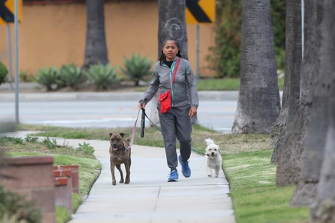 Doria e văzută des în Los Angeles, cu câinii ei