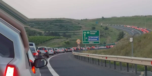 calarasi trafic ingreunat pe a2 foto arhiva drdp constanta