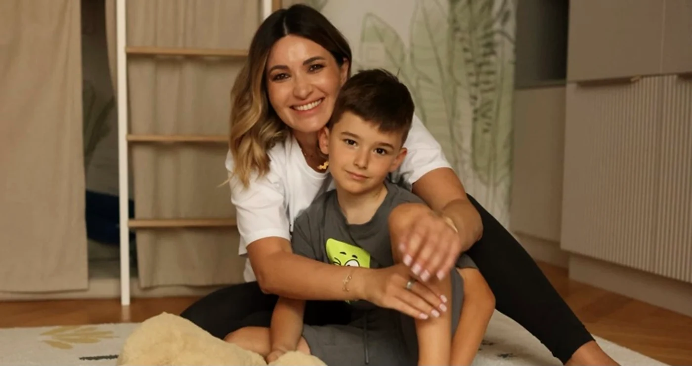 Nicholas, fiul cel mic al Elei Crăciun, a terminat grădinița foto: arhiva personală 