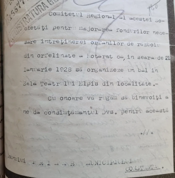 Document din colecția Arhivelor Naționale Constanța