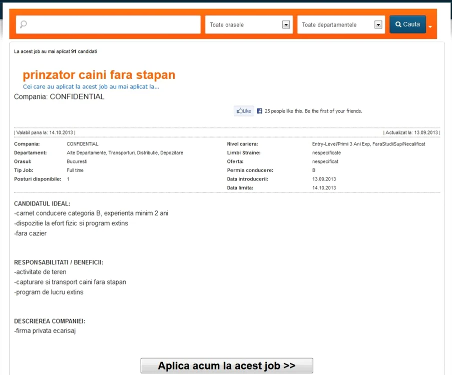 captura anunt angajare hingheri 