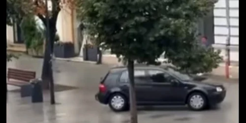 cu masina pe trotuar cluj captura video jpg