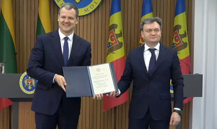 Prim-ministrul Lituaniei a avut o întrevedere cu omologul său moldovean. FOTO: Deschide.md