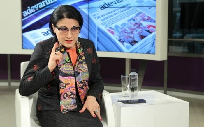 Ministrul educației, Ecaterina Andronescu, împlinește 71 de ani, pe 7 aprilieFOTO: adevarul.ro