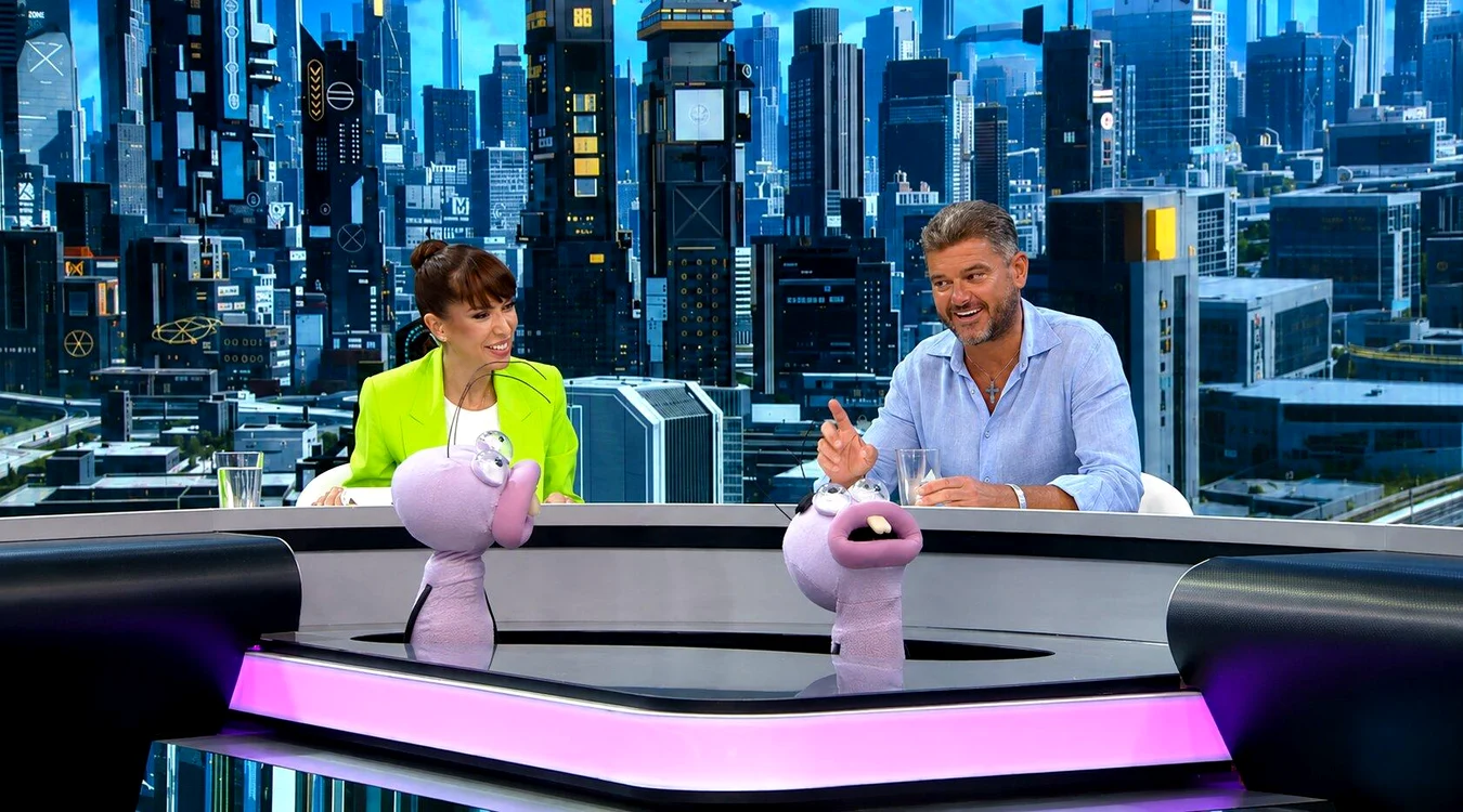 Cristian Boureanu, în emisiunea „Furnicile”, moderată de Denise Rifai. Foto: Antena 1