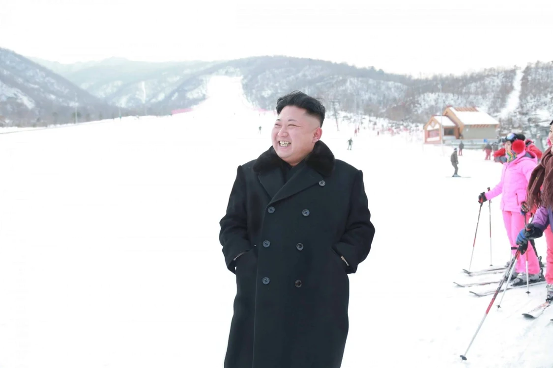 Kim Jong-un la inaugurarea stațiunii montane Masik din Coreea de Nord. Foto: Reuters (Arhivă)