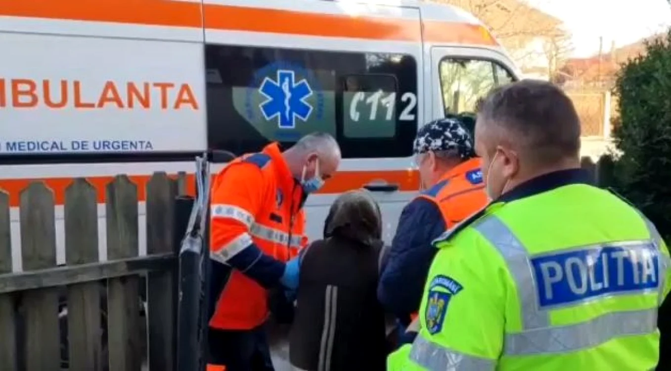 Bătrâna a fost găsită în stare de hipotermie Foto: IPJ Argeş