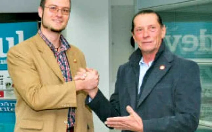 George Dian Bălan şi Ivan Patzaichin sunt îndrăgostiţi de aceeeaşi barcă p Foto: marian vilău