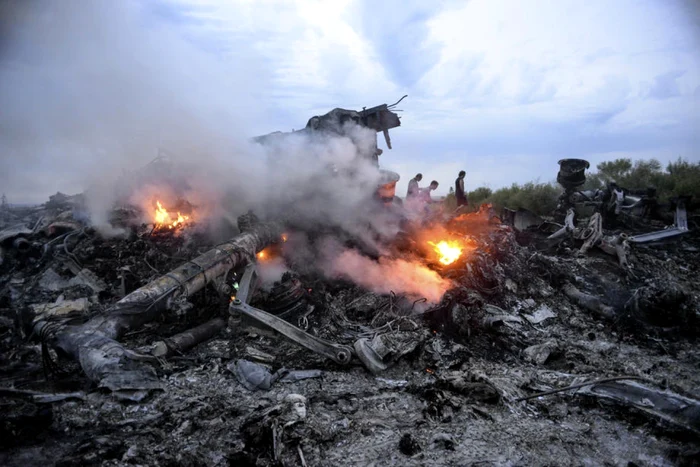 Resturi ale avionului Boeing prăbuşit in vara anului 2014 în estul Ucrainei FOTO EPA-EFE