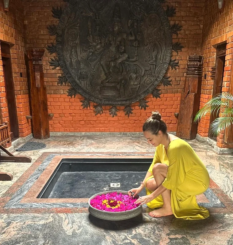 Vedeta a fost în India și s-a relaxat, și-a încărcat bateriile și și-a luat doza de energie pozitivă