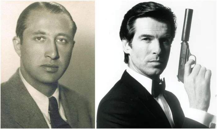 Adevăratul agent 007, Dusko Popov, și Pierce Brosnan, unul dintre starurile seriei „James Bond”