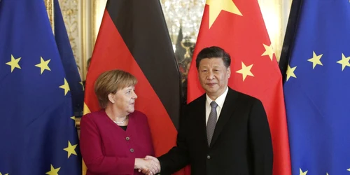 Angela Merkel si Xi Jinping FOTO EPA-EFE