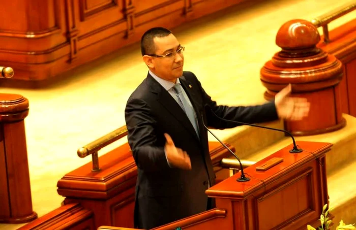 Victor Ponta în Parlament