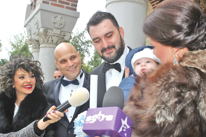 Giulia și Vlad Huidu i-au avut nași pe Alexandra și Șerban Cazan