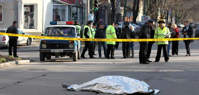 Accidentul a avut loc pe strada Mihai Kogâlniceanu din Chişinău