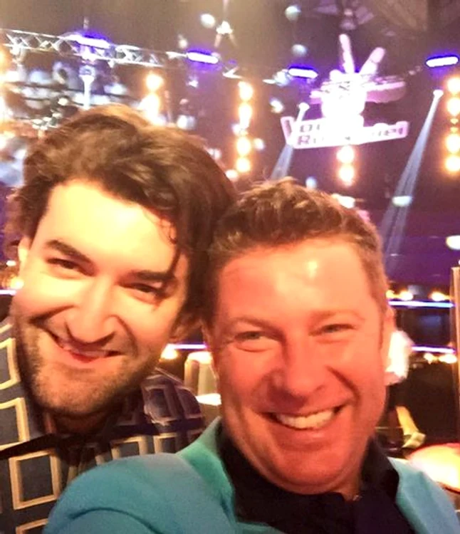 Vocea României 2015: Pavel Bartoş şi Smiley, la filmări