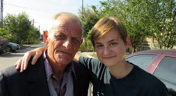 Viorica şi bunicul ei de la Brăila