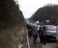 Kilometri intregi de maşini la graniţa Ucrainei cu Polonia. Foto Gettyimages