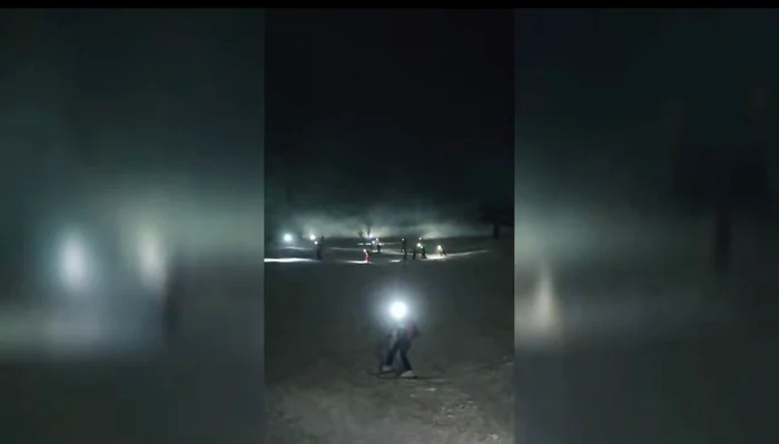 Schi nocturn în Masivul Postăvarul Foto: FB