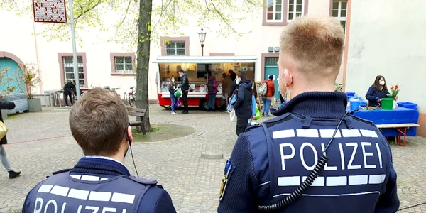 Poliţiştii din Karlsruhe l-au reţinut pe român FOTO durlacher.de/CG