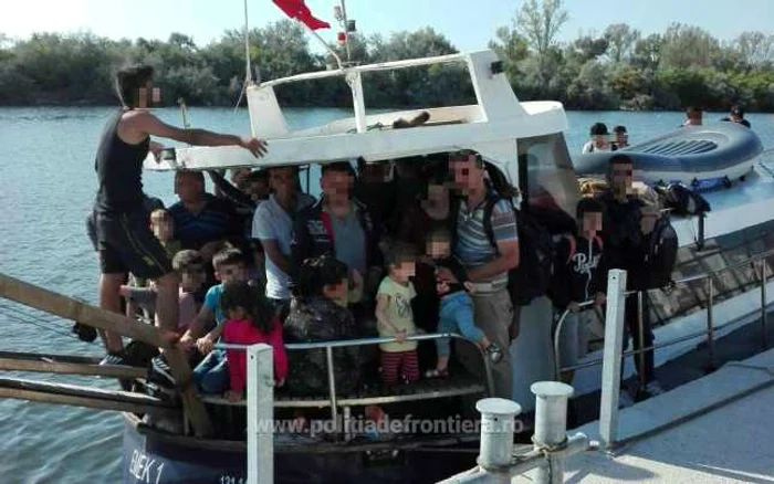 Transfugi în apele teritoriale româneşti FOTO Poliţia de Frontieră