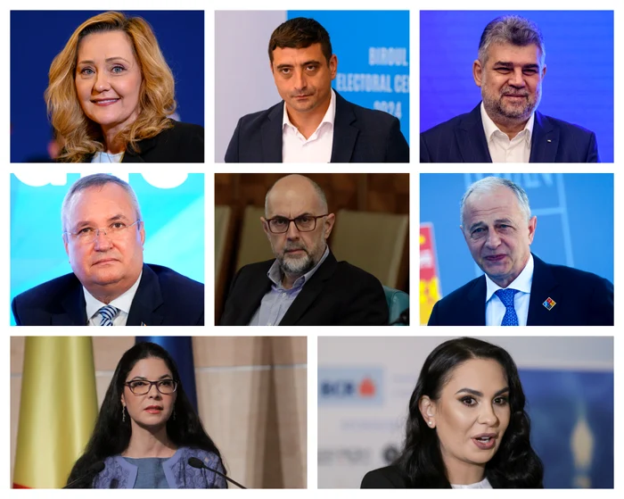 Lasconi, Simion, Ciolacu, Ciucă, Hunor, Geoană, Birchall, Păcuraru