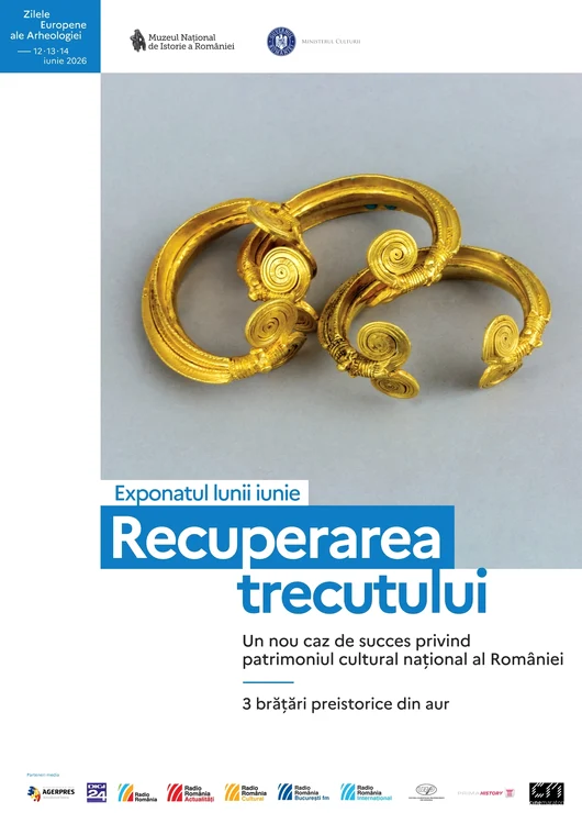 Brățările din aur au fost recuperate și repatriate în 2024. FOTO: MNIR