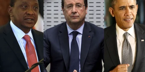 Uhuru Kenyatta Francois Hollande Barack Obama FOTO Reuters
