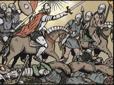 12 the legendary king arthur led the romano briton resistance against the saxons for decades  history extra jpg