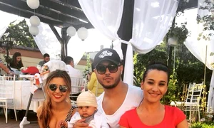 Claudia şi Gabi Bădălău sunt nişte părinţi foarte mândri de micuţul lor jpeg