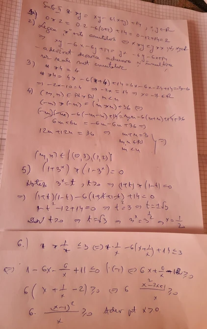 Rezolvare Mate subiect II - Profil pedagogic FOTO: Titu Vârban