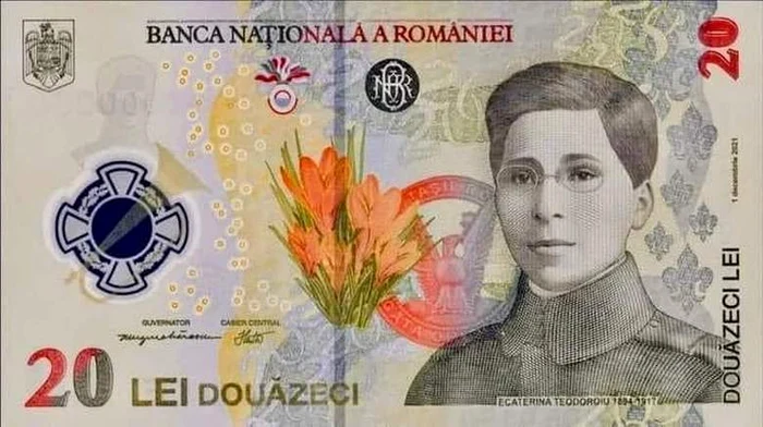 bancnota Ecaterina Teodoroiu  jpg jpeg